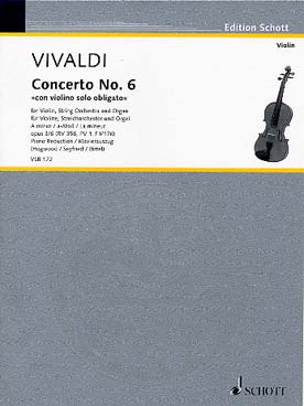 Illustration vivaldi concerto op.  3/ 6 rv356 (sc)