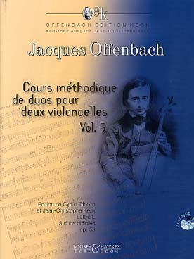 Illustration de Cours méthodique de duos op. 53 avec CD - Vol. 5