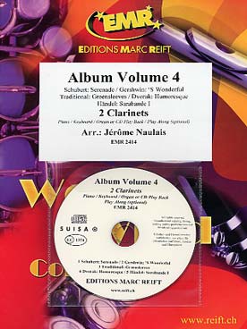 Illustration de ALBUM (tr. Naulais) pour 2 clarinettes et piano/orgue avec CD play-along - Vol. 7 : Haendel, Glück, Grieg et autres