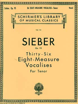 Illustration de 36 Vocalises à 8 mesures op. 95 pour ténor