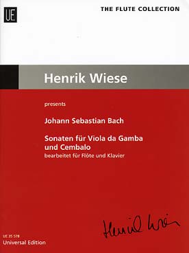 Illustration de Sonates pour viole de gambe et clavecin tr. Weise pour flûte et piano