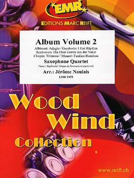 Illustration de ALBUM (tr. Naulais pour quatuor de sax) - Vol. 2 : Albinoni, Gershwin, Beethoven Chopin, Mouret