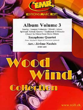 Illustration de ALBUM (tr. Naulais pour quatuor de sax) - Vol. 3 : Stanley, Haendel et airs traditionnels