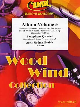 Illustration de ALBUM (tr. Naulais pour quatuor de sax) - Vol. 5 : Gershwin, Mozart, Beethoven, Charpentier