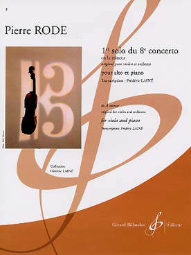 Illustration de 1er Solo du Concerto N° 8 en la m (tr. Lainé)