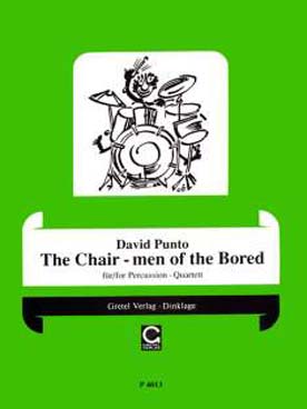 Illustration punto the chair men of the bored