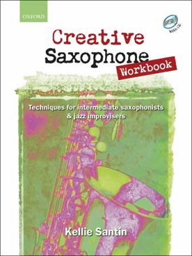 Illustration santin creative saxophone workbook + cd