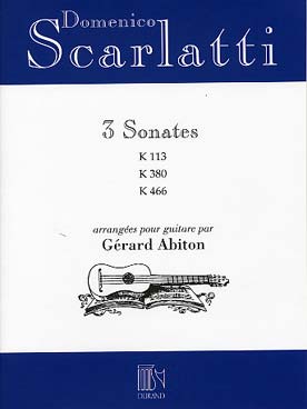 Illustration de 3 Sonates : K 113, K 380 et K 466 (tr. Abiton)