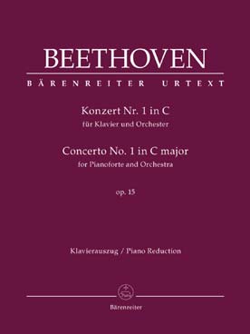 Illustration de Concerto N° 1 op. 15 en do M pour piano et orchestre, réd. pour 2 pianos