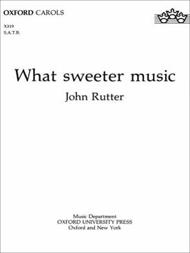 Illustration de What sweeter music (SATB)
