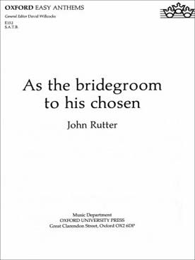 Illustration de As the bridegroom to his chosen (SATB)