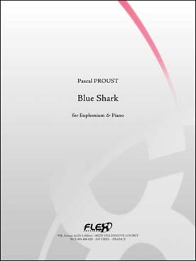 Illustration proust blue shark