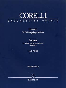 Illustration de 6 Sonates pour op. 5 (éd. Bärenreiter) - Vol. 2 : N° 7 à 12 (avec fac-similés)