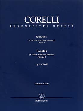 Illustration de 6 Sonates pour op. 5 (éd. Bärenreiter) - Vol. 2 : N° 7 à 12 (avec fac-similés)