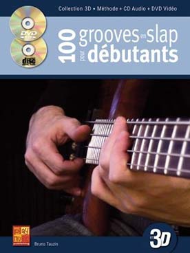 Illustration de 100 Grooves slap débutant en 3D avec CD et DVD