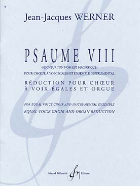 Illustration de Psaume VIII "Seigneur ton nom est magnifique" pour chœur à voix égales et  orgue