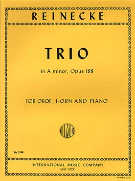 Illustration de Trio op. 188 en la m pour hautbois, cor et piano