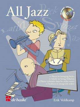 Illustration de ALL JAZZ : 11 pièces originales de Erik Veldkamp dans divers styles swing