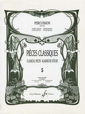 Illustration de PIÈCES CLASSIQUES (tr. Sciortino) - Vol. 5 : tricotis et piano