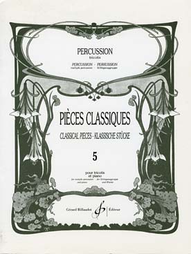 Illustration de PIÈCES CLASSIQUES (tr. Sciortino) - Vol. 5 : tricotis et piano