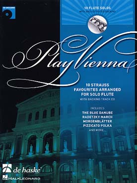 Illustration de Play Vienna ! 10 thèmes célèbres arr. pour flûte solo avec CD play-along