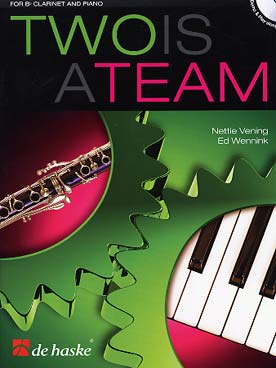Illustration de TWO IS A TEAM : arrangements d'airs connus et compositions originales de même niveau de difficulté pour la clarinette et le piano