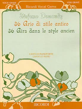 Illustration de 36 Airs dans le style ancien - Voix grave