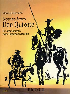 Illustration de Scènes de Don Quichotte pour 3 guitares ou ensemble de guitares - Conducteur et parties séparées