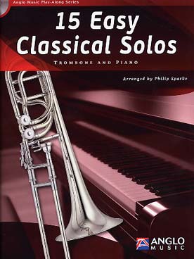 Illustration de 15 EASY CLASSICAL SOLOS : arrangements faciles d'auteurs du 16e au 20e siècle, avec CD play-along