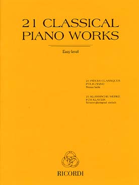 Illustration de 21 PIECES CLASSIQUES - Niveau facile : Bach, Beethoven,  Clementi, Diabelli, Rameau...