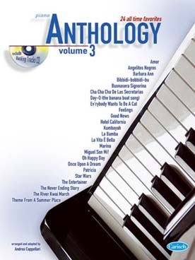 Illustration de ANTHOLOGY : arr. de thèmes célèbres par A. Cappellari, avec CD play-along - Vol. 3 : 26 arrangements