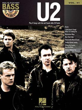Illustration de BASS PLAY ALONG - Vol.41 : U2