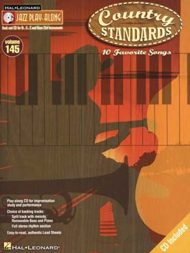 Illustration de JAZZ PLAY ALONG SERIES + CD play-along - Vol. 145 : Country standards