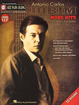 Illustration de JAZZ PLAY ALONG SERIES + CD play-along - Vol. 117 : Antonio Carlos Jobim (more hits)