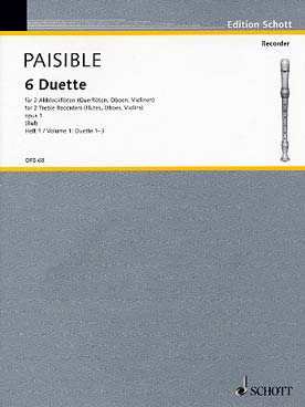 Illustration paisible six duets op. 1 vol. 1