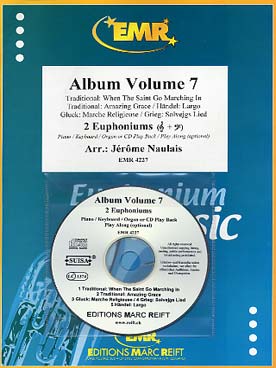 Illustration de ALBUM pour 2 euphoniums et piano/orgue avec CD play-along - Vol. 7 : Haendel, Gluck, Grieg et morceaux traditionnels