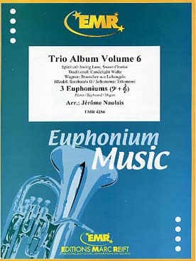 Illustration de TRIO ALBUM pour 3 euphoniums et piano, percussions ad lib. (tr. Naulais) - Vol. 6 : Wagner, Swing low sweet ..., Haendel, Schumann et Candelight