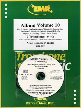 Illustration de ALBUM pour 2 trombones et CD play-along - Vol. 10 : Gershwin, Haydn, Bach, Mendelssohn