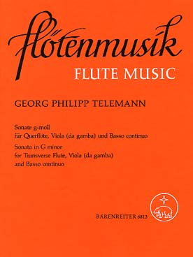 Illustration de Sonate TWV 42:g7 en sol m pour flûte, alto (ou viole de gambe) et basse continue