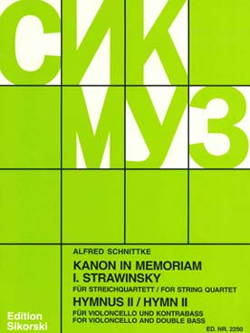 Illustration de Hymnus II - Canon in memoriam Igor Stravinsky