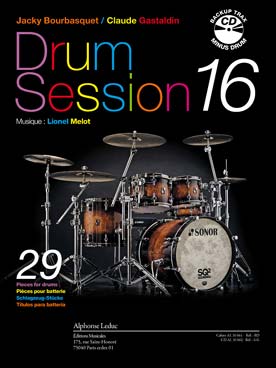 Illustration de Drum Session : recueil de partitions progressives avec CD play-along - Drum session 16