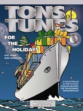 Illustration de TONS OF TUNES for the holidays : 32 mélodies de Noëls pour débutants