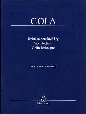 Illustration de Violin technique (anglais/allemand/ tchèque) - Vol. 2