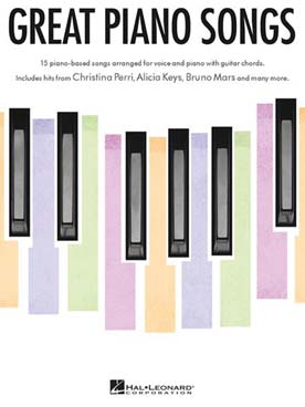 Illustration de GREAT PIANO SONGS (P/V/G)
