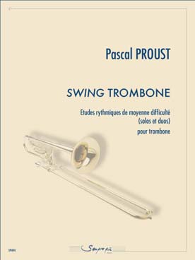 Illustration de Swing trombone, études rythmiques de moyenne difficulté (solos et duos)