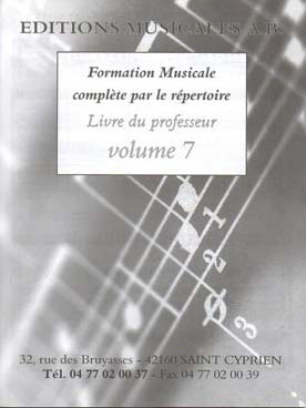 Illustration de Formation musicale complète par le répertoire - Vol. 7 : livre du professeur