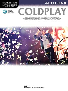 Illustration de Saxophone alto play-along - Coldplay