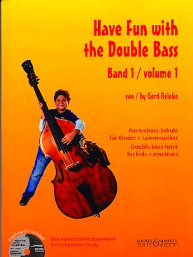 Illustration de Have fun with the double bass (texte anglais/allemand) avec CD play-along - Vol. 1