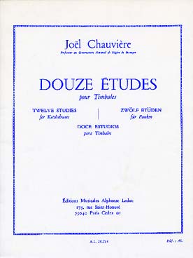 Illustration de 12 Études pour timbales