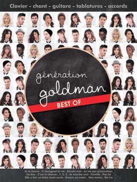 Illustration de GENERATION GOLDMAN BEST OF (P/V/G) le meilleur de Goldman repris par la jeune génération